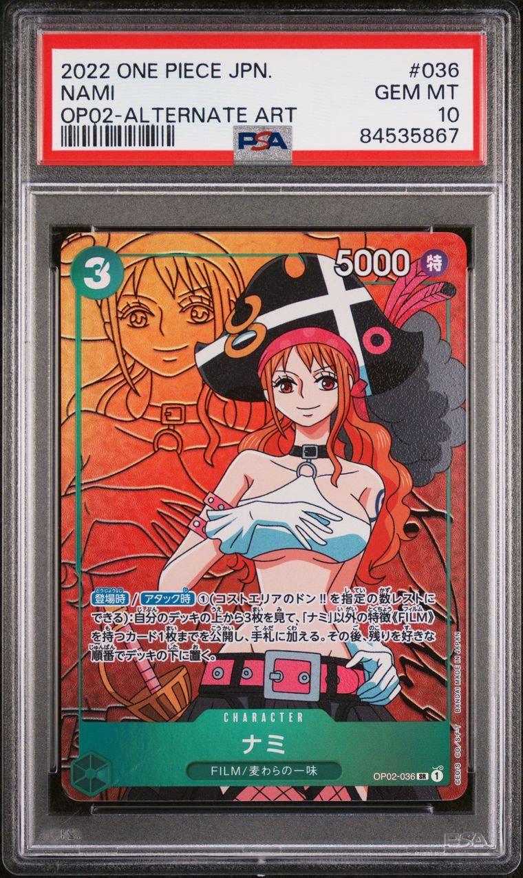 Paramount War OP02 Nami PSA 10 Gem Mint