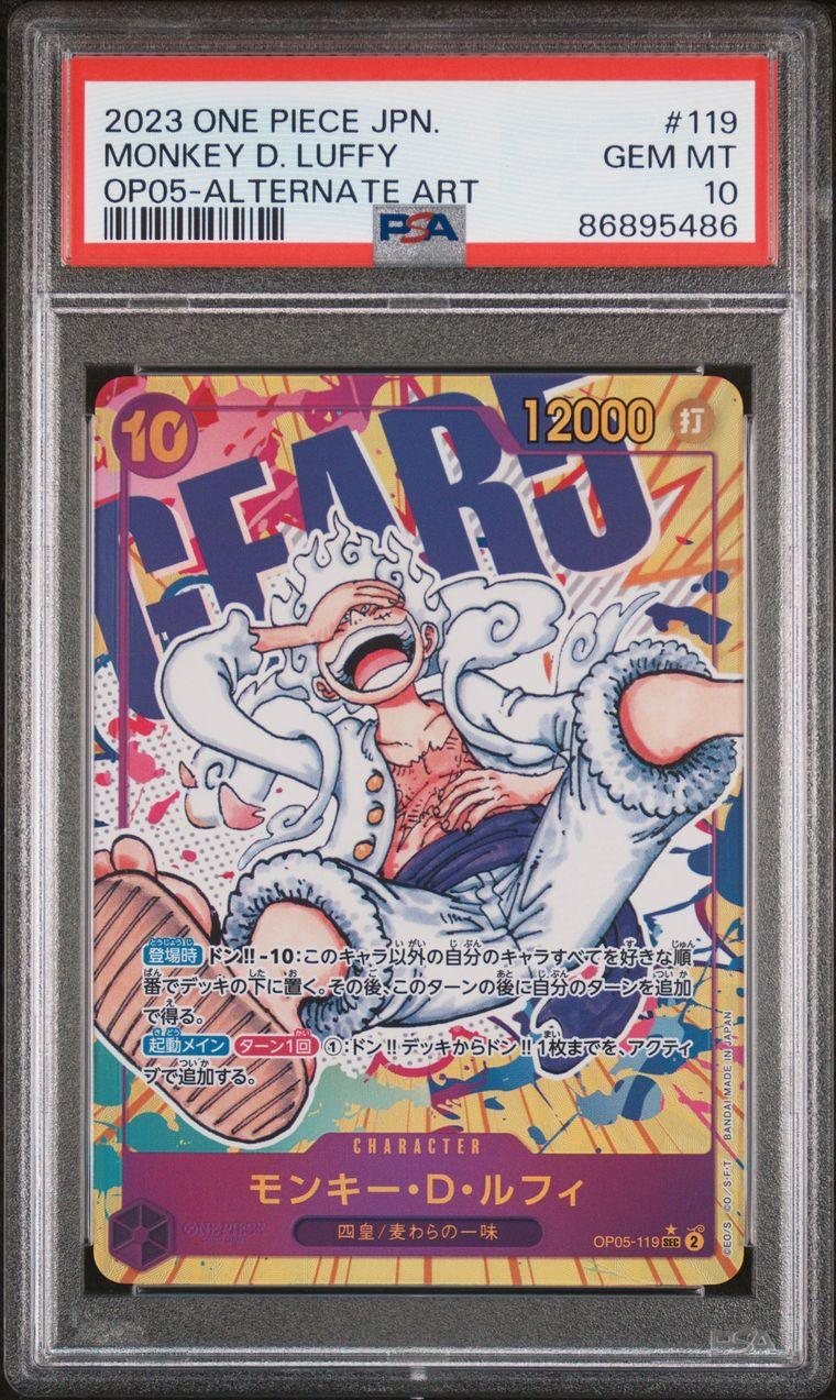 Monkey D Luffy OP05 Awakening of the New PSA 10 Gem Mint